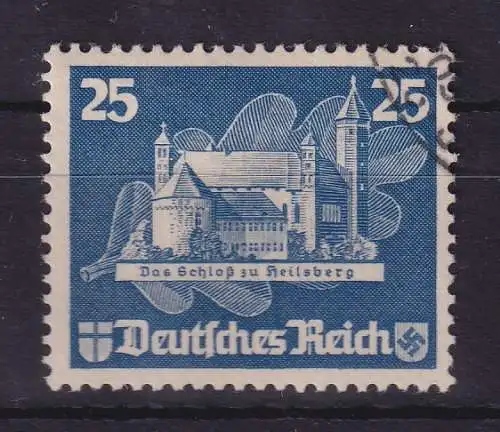 Dt. Reich 1935 25Pfg-Einzelmarke aus OSTROPA-Block Mi.-Nr. 579 gestempelt