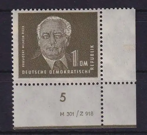 DDR 1950 Wilhelm Pieck Mi.-Nr. 253 a mit Druckvermerk ** 