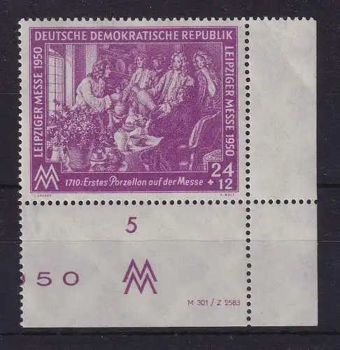 DDR 1950 Leipziger Messe Mi.-Nr. 248 mit Druckvermerk postfrisch ** 