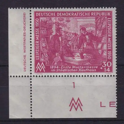 DDR 1950 Leipziger Messe Mi.-Nr. 249 mit Druckerzeichen postfrisch ** 