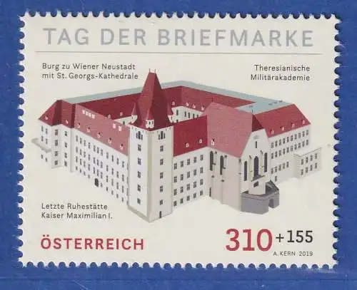 Österreich 2019 Sondermarke Tag der Briefmarke Wiener Neustadt Mi.-Nr. 3488 **
