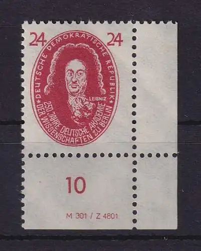 DDR 1950 Akademie 24 Pf Mi.-Nr. 269 mit Druckvermerk postfrisch ** 