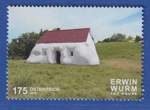 Österreich 2019 Sondermarke Fat House von Erwin Wurm Mi.-Nr. 3447 **