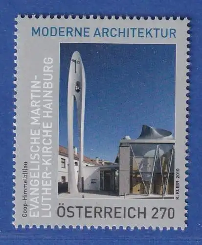 Österreich 2019 Sondermarke Martin-Luther-Kirche, Hainburg  Mi.-Nr. 3465 **