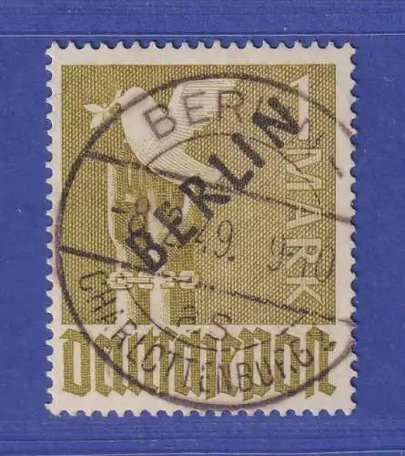 Berlin 1948 Schwarzaufdruck 1 Mark  Mi-Nr. 17 gestempelt gpr. SCHLEGEL BPP 