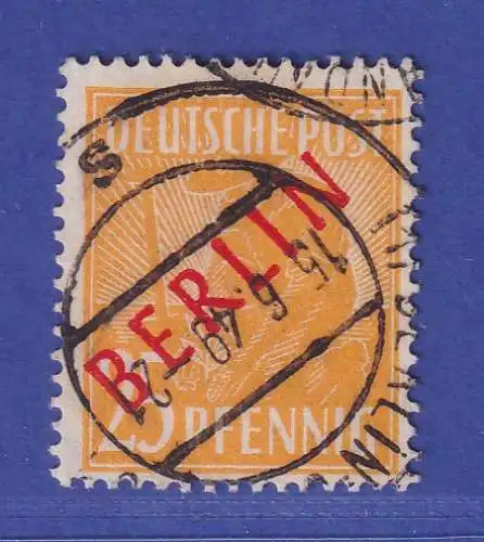 Berlin 1949 Rotaufdruck 25 Pf Mi.-Nr. 27  O gpr. SCHLEGEL BPP
