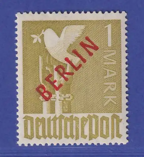 Berlin 1949 Rotaufdruck 1 Mark  Mi.-Nr. 33 **  gpr. SCHLEGEL BPP