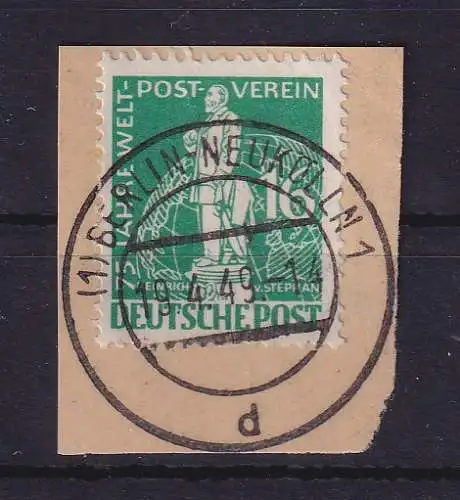 Berlin 1949 Weltpostverein 16 Pf Mi-Nr. 36  O auf Briefstück