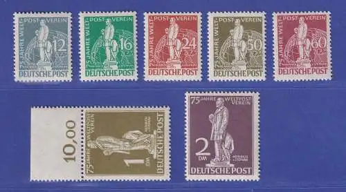 Berlin 1949 Weltpostverein Satz Mi-Nr. 35-41 ** meist gpr. SCHLEGEL BPP