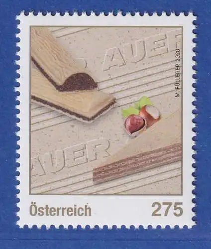 Österreich 2020 Sondermarke Waffelvariationen der Firma Auer Mi.-Nr. 3531 **