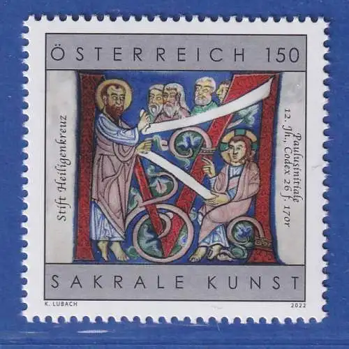 Österreich 2022 Sondermarke Sakrale Kunst Sift Heiligenkreuz Mi.-Nr. 3676 **