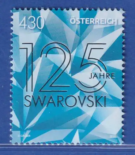 Österreich 2020 Sondermarke Swarovski Kristallglasschleiferei Mi.-Nr. 3545 **