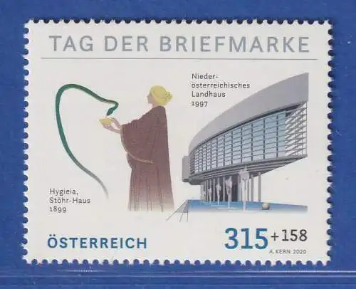 Österreich 2020 Sondermarke Tag der Briefmarke, Hygiela  Mi.-Nr. 3558 **