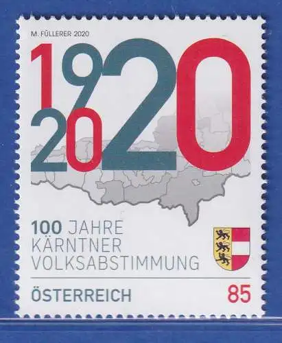 Österreich 2020 Sondermarke Kärntner Volksabstimmung Mi.-Nr. 3560 **