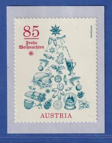 Österreich 2020 Sondermarke Weihnachten, Baum aus Naschwerk Mi.-Nr. 3569 **