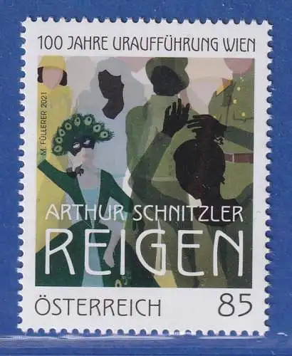 Österreich 2021 Sondermarke "Der Reigen" von Arthur Schnitzler Mi.-Nr. 3612 **