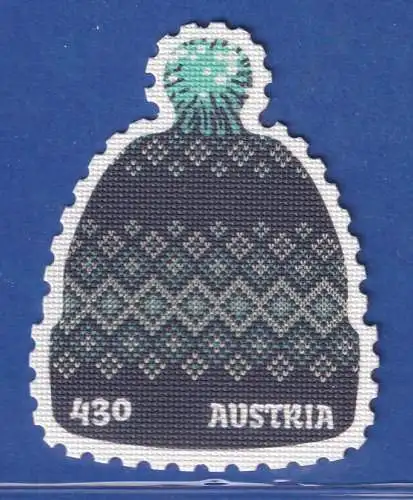 Österreich 2022 Sondermarke Wollmütze Mi.-Nr. 3633 **