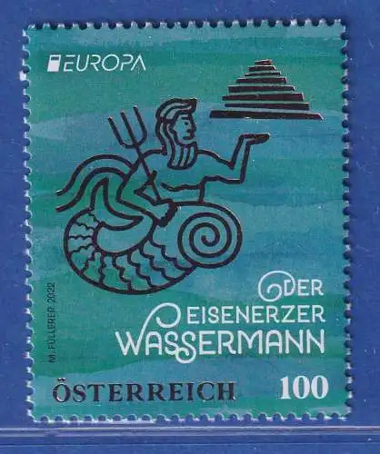 Österreich 2022 Sondermarke Die Sage vom Eisenerzer Wassermann Mi.-Nr. 3647 **