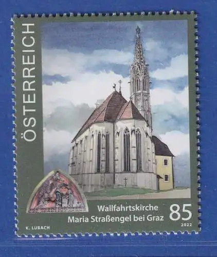 Österreich 2022 Sondermarke Wallfahrtskirche Maria-Straßengel Mi.-Nr. 3657 **
