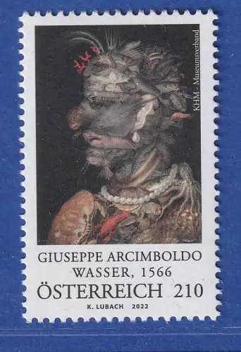 Österreich 2022 Sondermarke Das Wasser von Giuseppe Arcimboldo Mi.-Nr. 3658 **