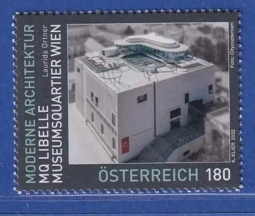 Österreich 2022 Sondermarke Moderne Architektur MQ Libelle Mi.-Nr. 3659 **