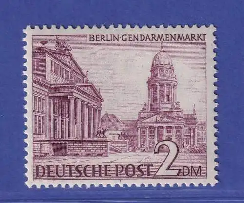 Berlin 1949 Bauten 2DM Gendarmenmarkt Mi-Nr. 58 postfrisch ** gepr. SCHLEGEL BPP