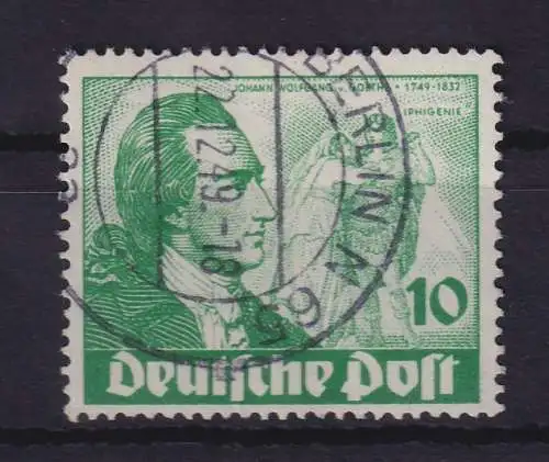 Berlin 1949 Goethe 10Pfg Mi-Nr. 61 sauber gest. BERLIN N65 22.12.49