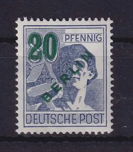 Berlin 1949 Grünaufdruck 20 Pf Mi-Nr. 66 postfrisch ** gpr. SCHLEGEL BPP 