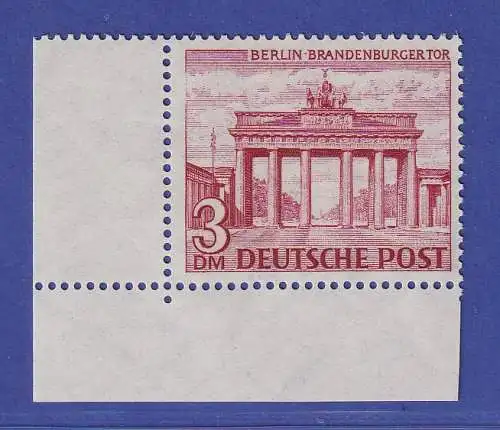 Berlin 1949 Bauten 3DM Eckrandstück UL Mi-Nr 59 postfrisch ** gepr. SCHLEGEL BPP