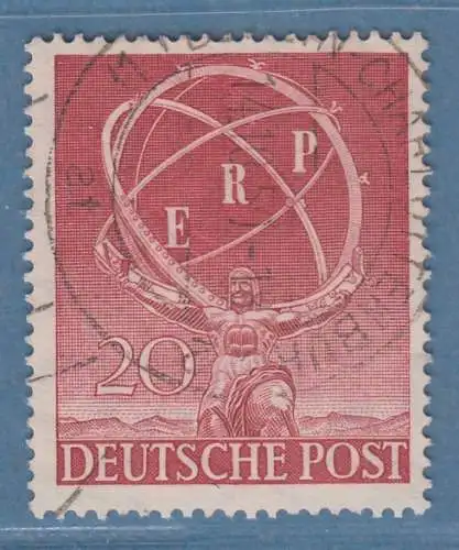 Berlin 1950 ERP-Programm Mi.-Nr. 71 sauber zart O BERLIN-CHARLOTTENBURG