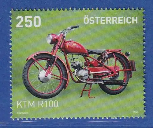Österreich 2023 Sondermarke Motorräder KTM R100 Mi.-Nr. 3703 **