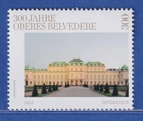 Österreich 2023 Sondermarke 300 Jahre Oberes Schloss Belvedere Mi.-Nr. 3723 **