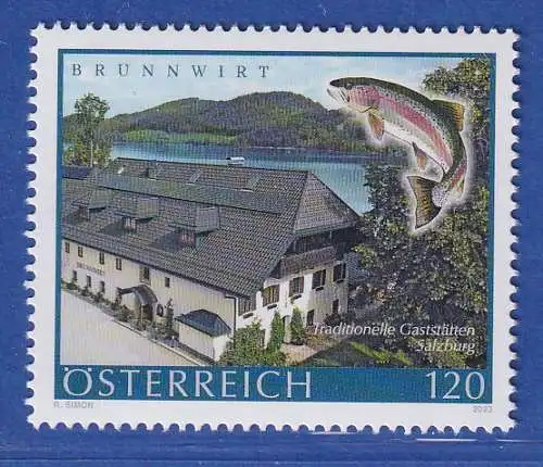 Österreich 2023 Sondermarke Gastronomie und Tradition Brunnwirt Mi.-Nr. 3733 **