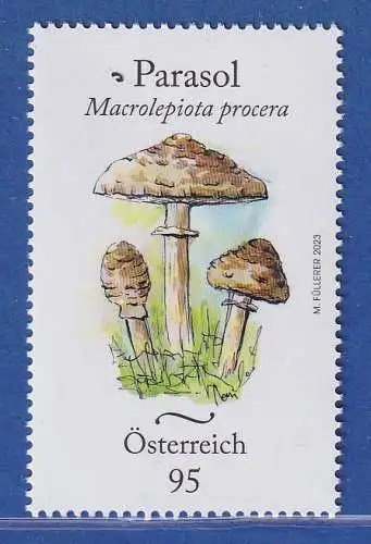 Österreich 2023 Sondermarke Einheimische Pilze Parasol Mi.-Nr. 3738 **