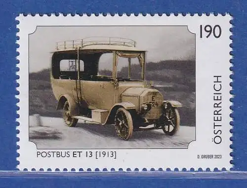 Österreich 2023 Sondermarke Postfahrzeuge Postbus ET 13 Mi.-Nr. 3739 **