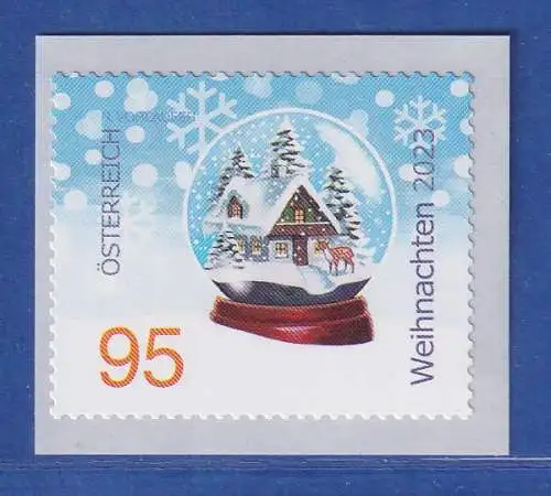 Österreich 2023 Sondermarke Weihnachten Schneekugel Mi.-Nr. 3765 **