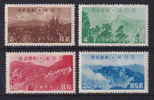 Japan 1941 Daiton-Niitaka-Nationalpark Mi.-Nr. 302-305 Satz kpl. postfrisch **