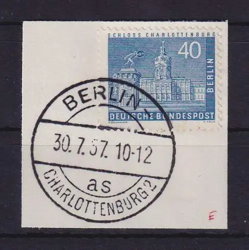 Berlin 1957 Charlottenburg Mi.-Nr. 149 O BERLIN-CHARLOTTENBURG auf Briefstück