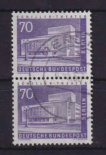 Berlin 1958 Schiller-Theater Mi.-Nr. 152 senkr. Paar gestempelt