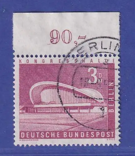 Berlin 1958 Kongresshalle Mi.-Nr. 154 Oberrandstück gestempelt