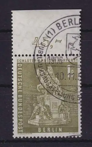 Berlin 1958 Großer Kurfürst Mi.-Nr. 153 Oberrandstück mit ET-So.-O u. Gummierung
