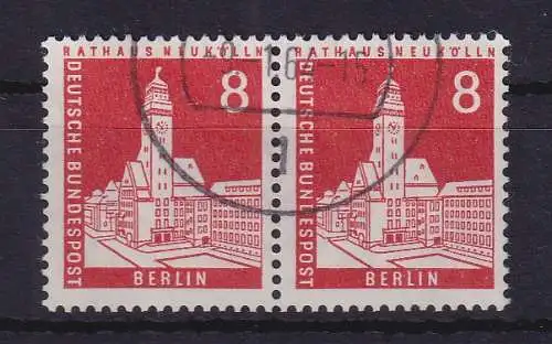 Berlin 1959 Rathaus Neukölln Mi.-Nr. 187 waag. Paar gestempelt