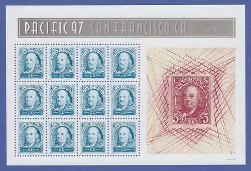 USA 1997 PACIFIC '97 Mi.-Nr. 2830 per 12 im Schmuckbogen ** 