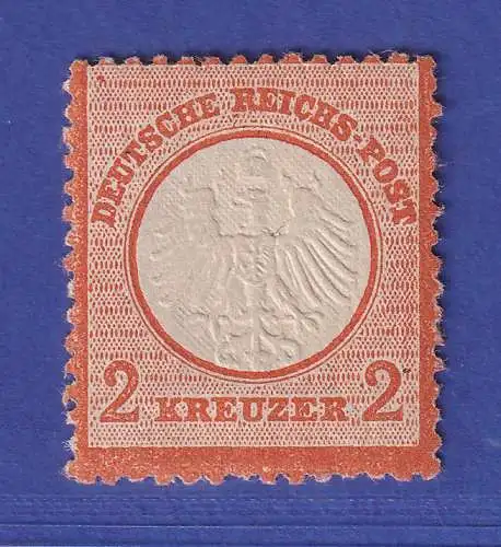 Dt. Reich 1872 kl. Brustschild  2 Kreuzer Mi-Nr. 15 ungebraucht *