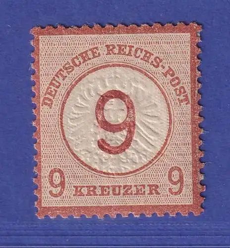 Dt. Reich 1874 Aufdruck 9 auf 9 Kreuzer Mi-Nr. 30 ungebraucht *