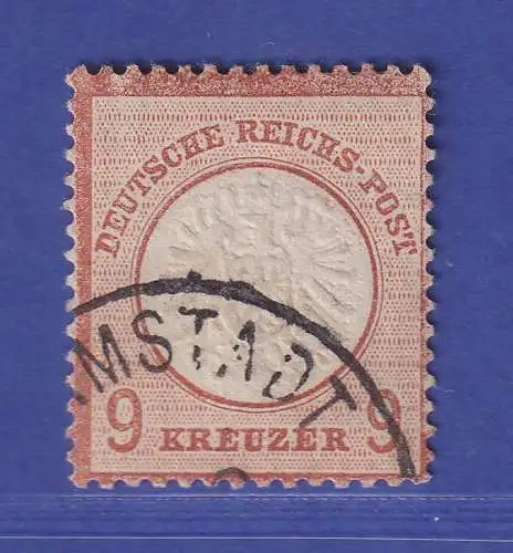 Dt. Reich 1872 gr. Brustschild 9 Kreuzer Mi-Nr. 27 a gestempelt