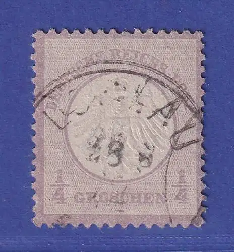 Dt. Reich 1872 kl. Brustschild 1/4 Groschen  Mi-Nr. 1 gestempelt