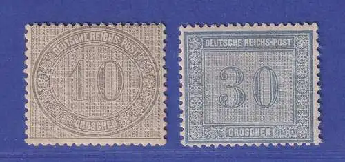 Dt. Reich 1872 Innendienstmarken  Mi-Nr. 12-13 ungebraucht *