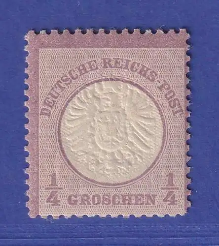 Dt. Reich 1872 gr. Brustschild 1/4 Groschen Mi-Nr. 16 ungebraucht *