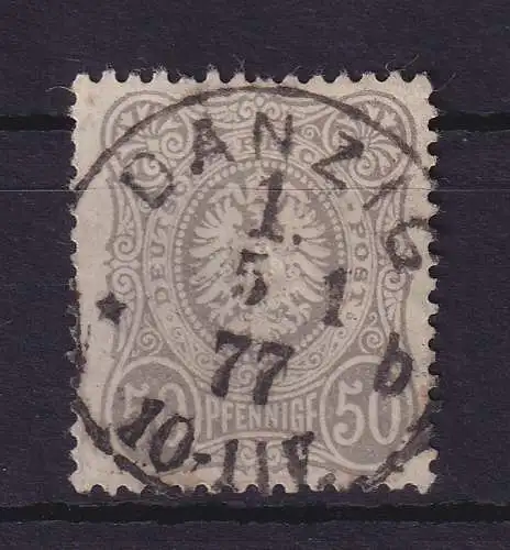 Dt. Reich 50 Pfennige Mi-Nr. 36 a  O DANZIG